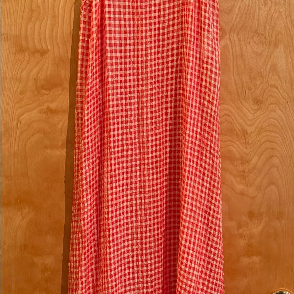 Natori Red Checkered Robe - Picture 4 of 4